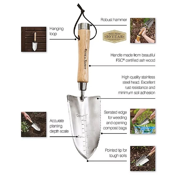 Kent & Stowe Stainless Steel Capability Trowel - Image 7