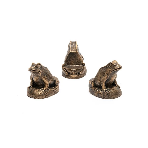 Jardinopia Plant Pot Feet Bronze Frog - Set Of 3 - Image 3