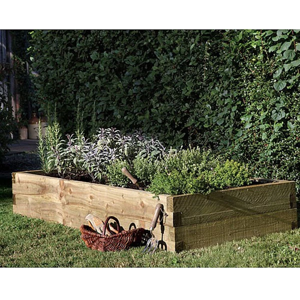Forest Caledonian Rectangular Raised Bed 180 X 90cm
