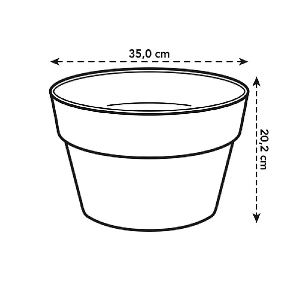 Elho Loft Urban Bowl 35cm Anthricite - Image 4