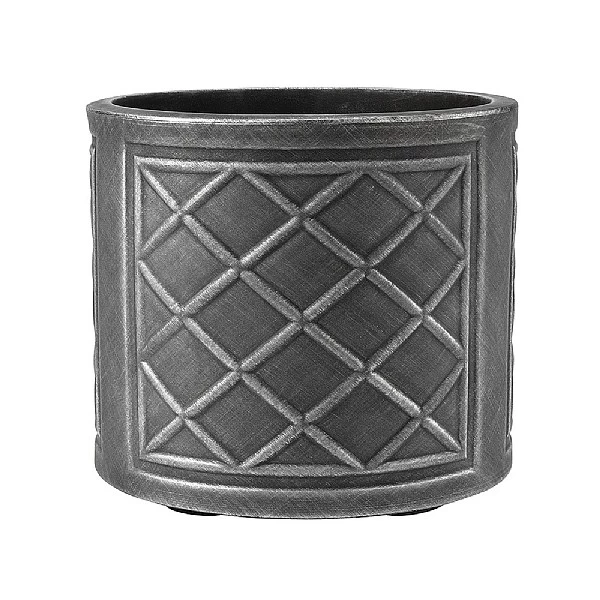 Stewart Garden 44cm Lead Effect Round Planter - Pewter - Image 2