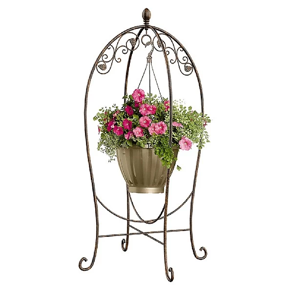 Panacea Scroll & Ivy Bronze Basket Hanger