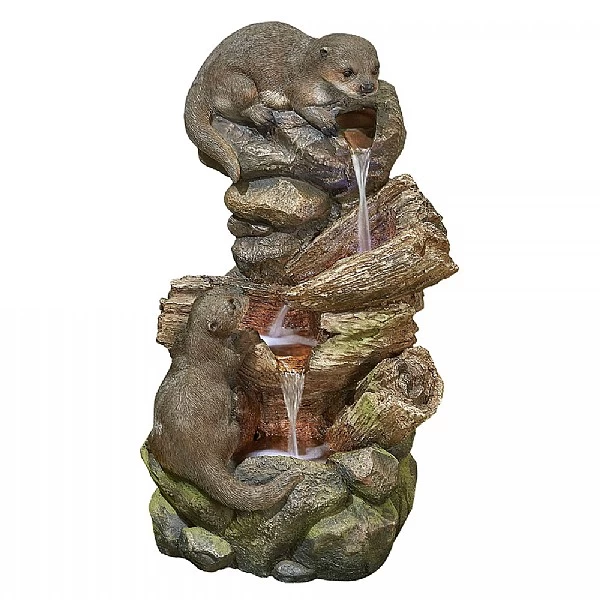 Easy Fountain Otter Pools Water Feature With LED Lights - Image 2