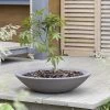 Stewart Garden Varese Low Bowl Planter 60cm - Dark Brown