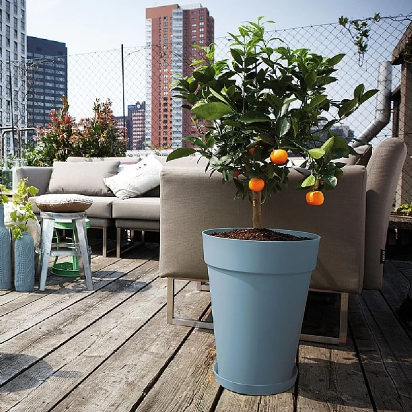 Elho Loft Urban Round High Pot 28cm - Various Colours - Image 2